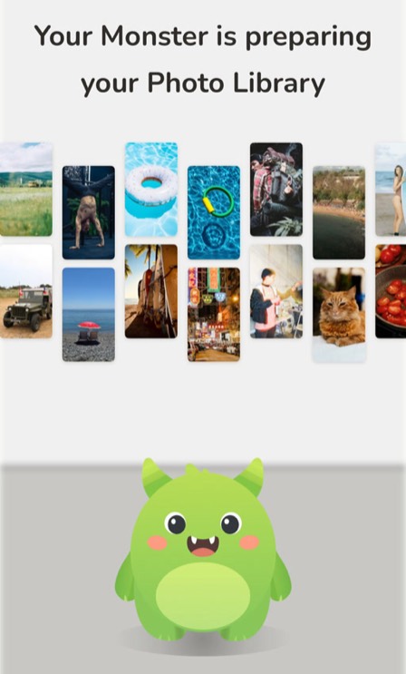 Photo Monster scanning your library